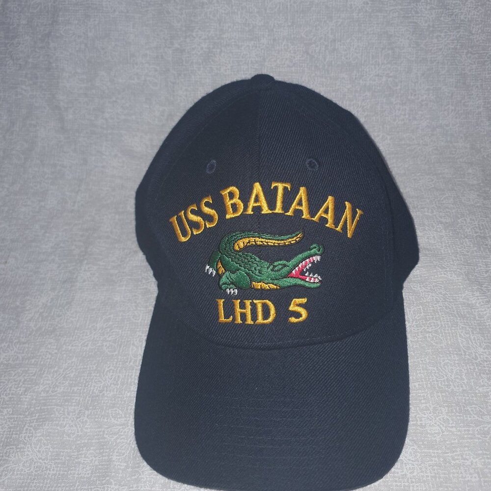 USS BATAAN (LHD 5) Embroidered U.S. Navy Blue Baseball Cap One Size Adjustable